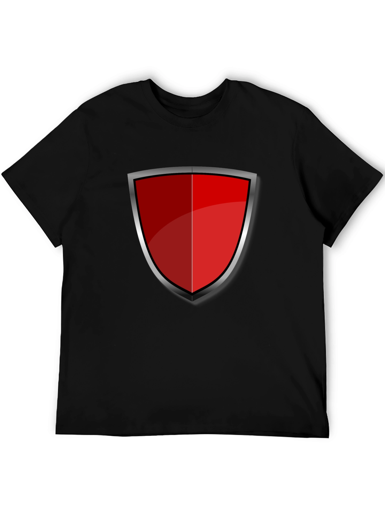 Red Shield Graphic Black T-Shirt