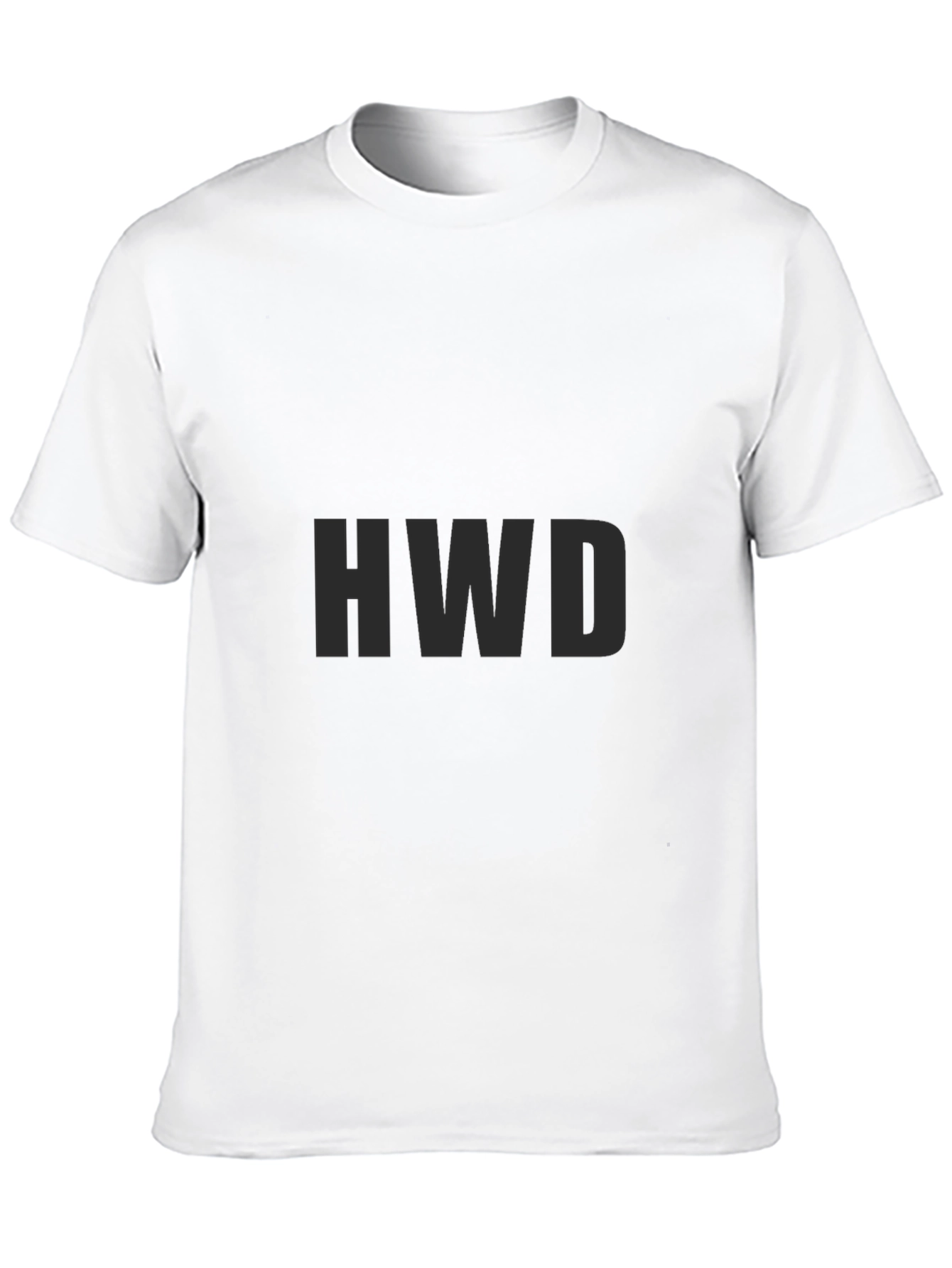 Mens Solid Black Crew Neck Tee - Casual Style