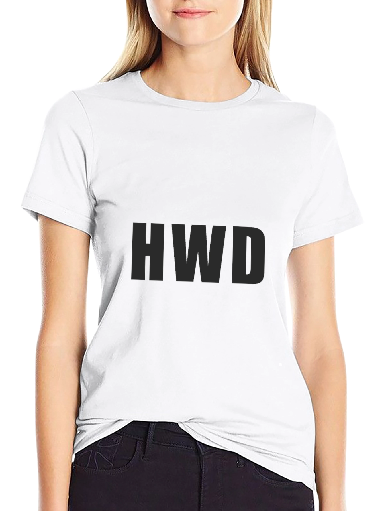 Mens Solid Black Crew Neck Tee - Casual Style