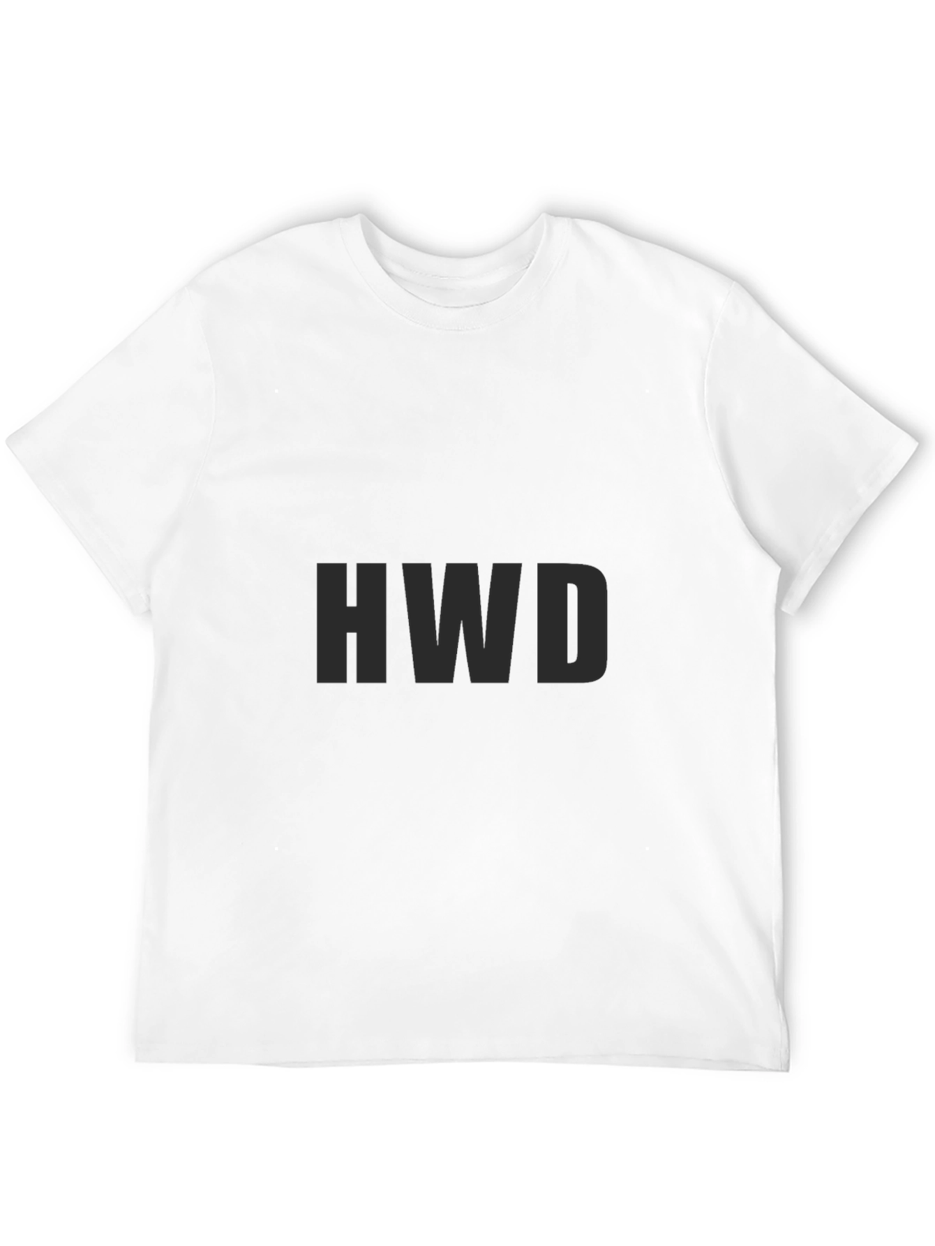 Mens Solid Black Crew Neck Tee - Casual Style