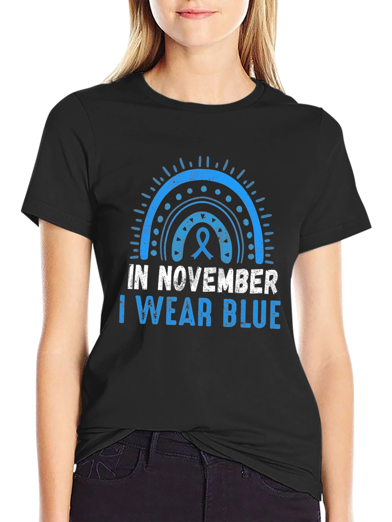 November Blue Ribbon Awareness T-Shirt