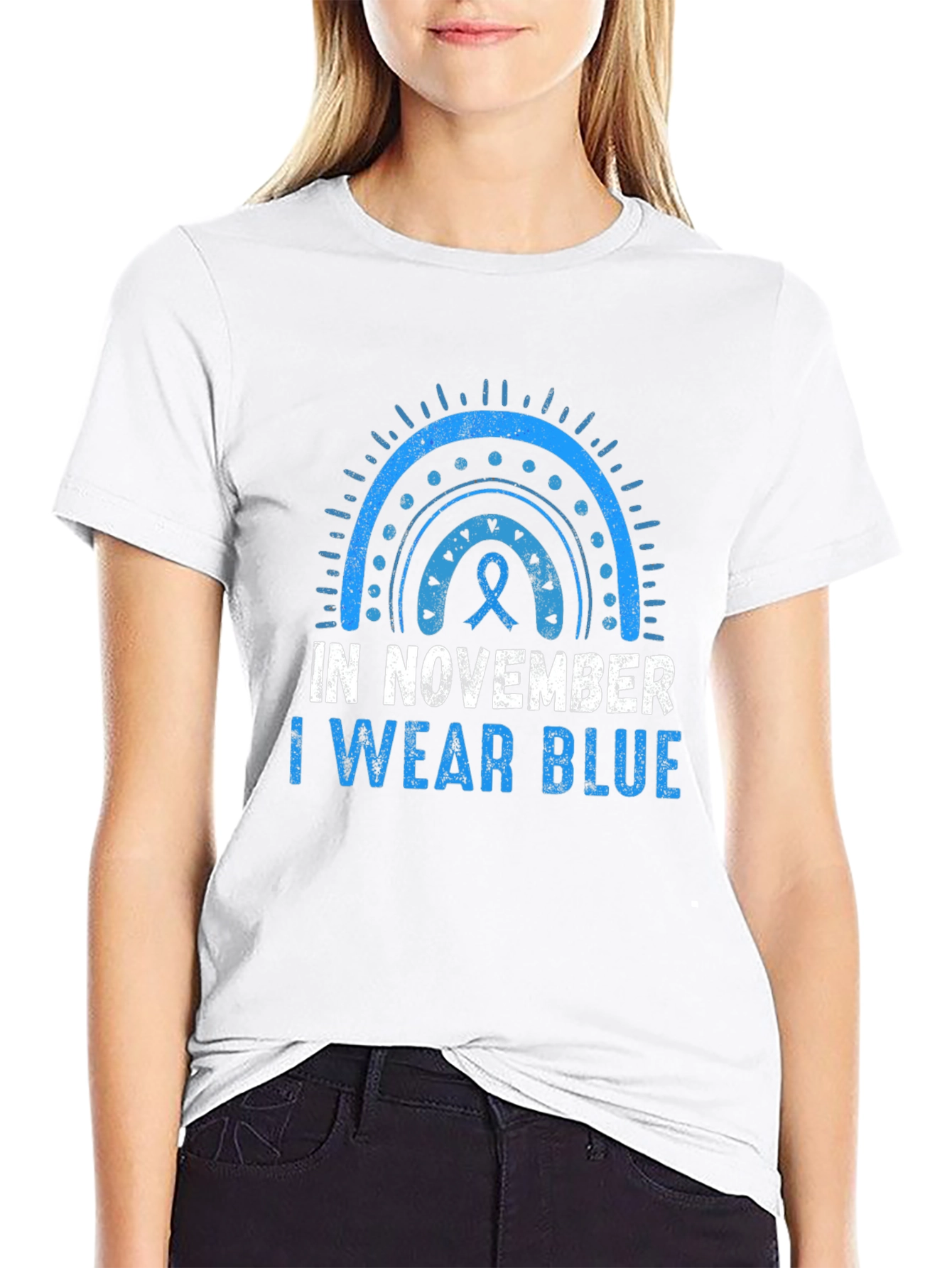 November Blue Ribbon Awareness T-Shirt