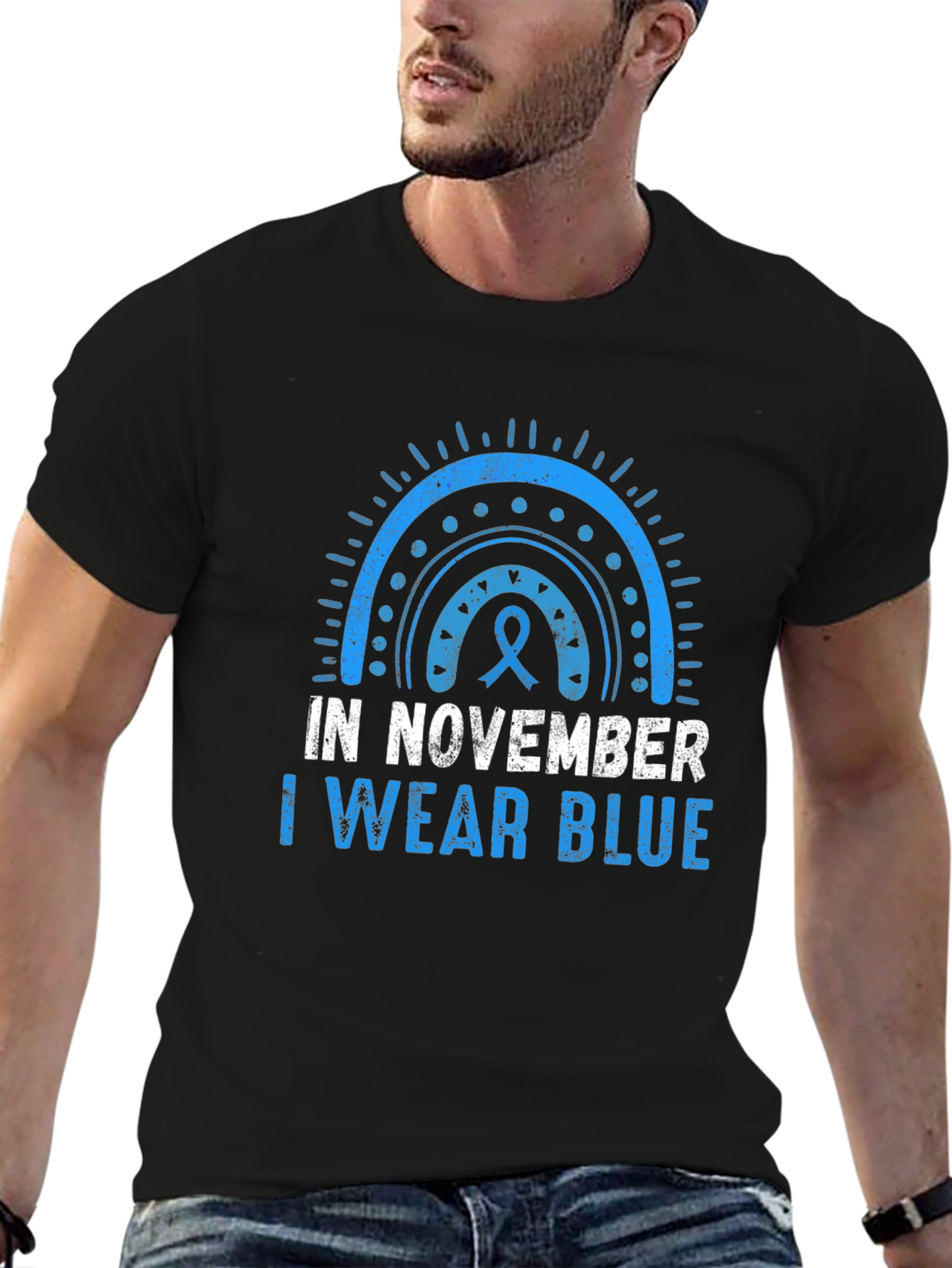 November Blue Ribbon Awareness T-Shirt
