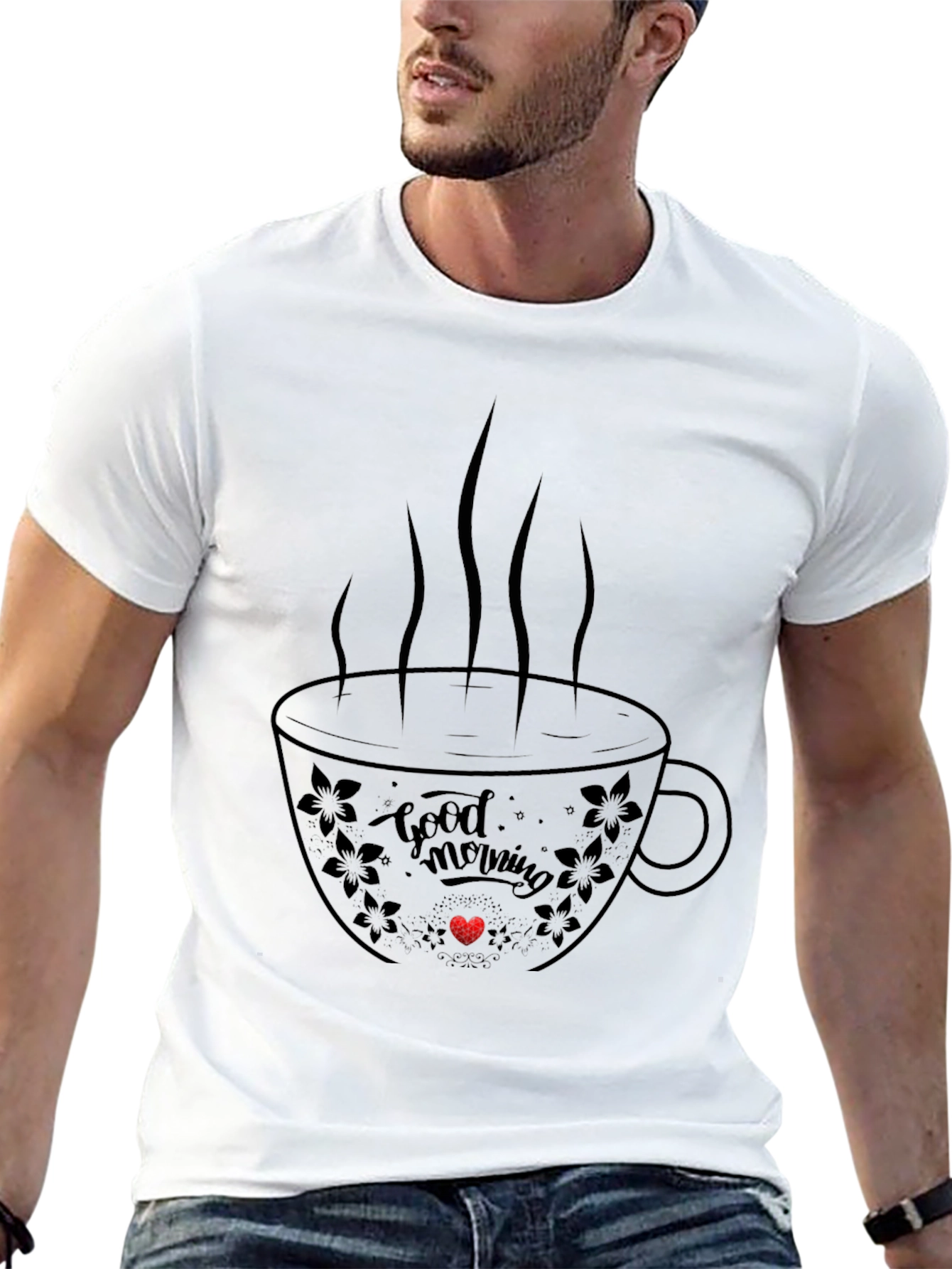 Good Morning Coffee Cup Graphic Tee