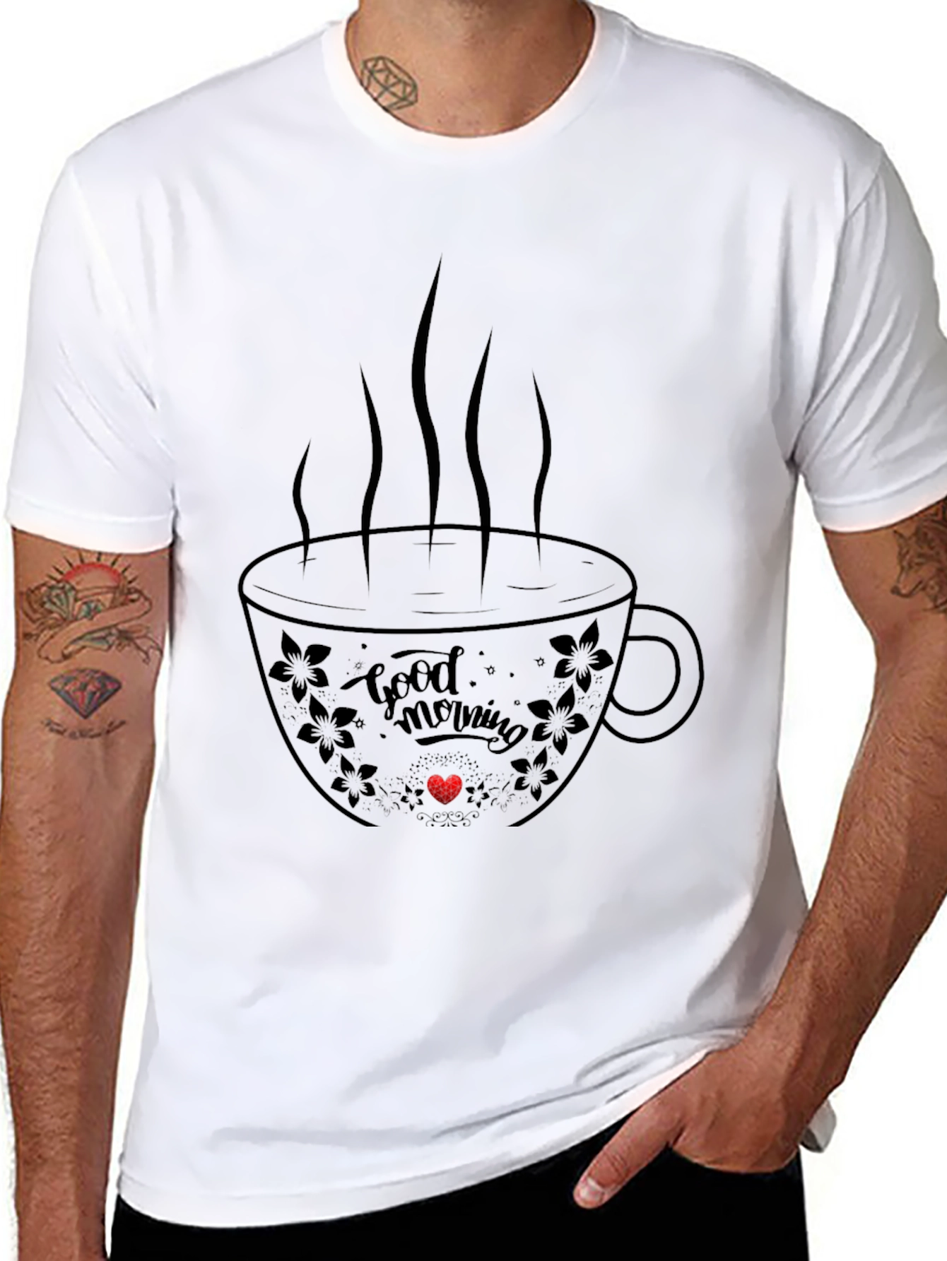 Good Morning Coffee Cup Graphic Tee