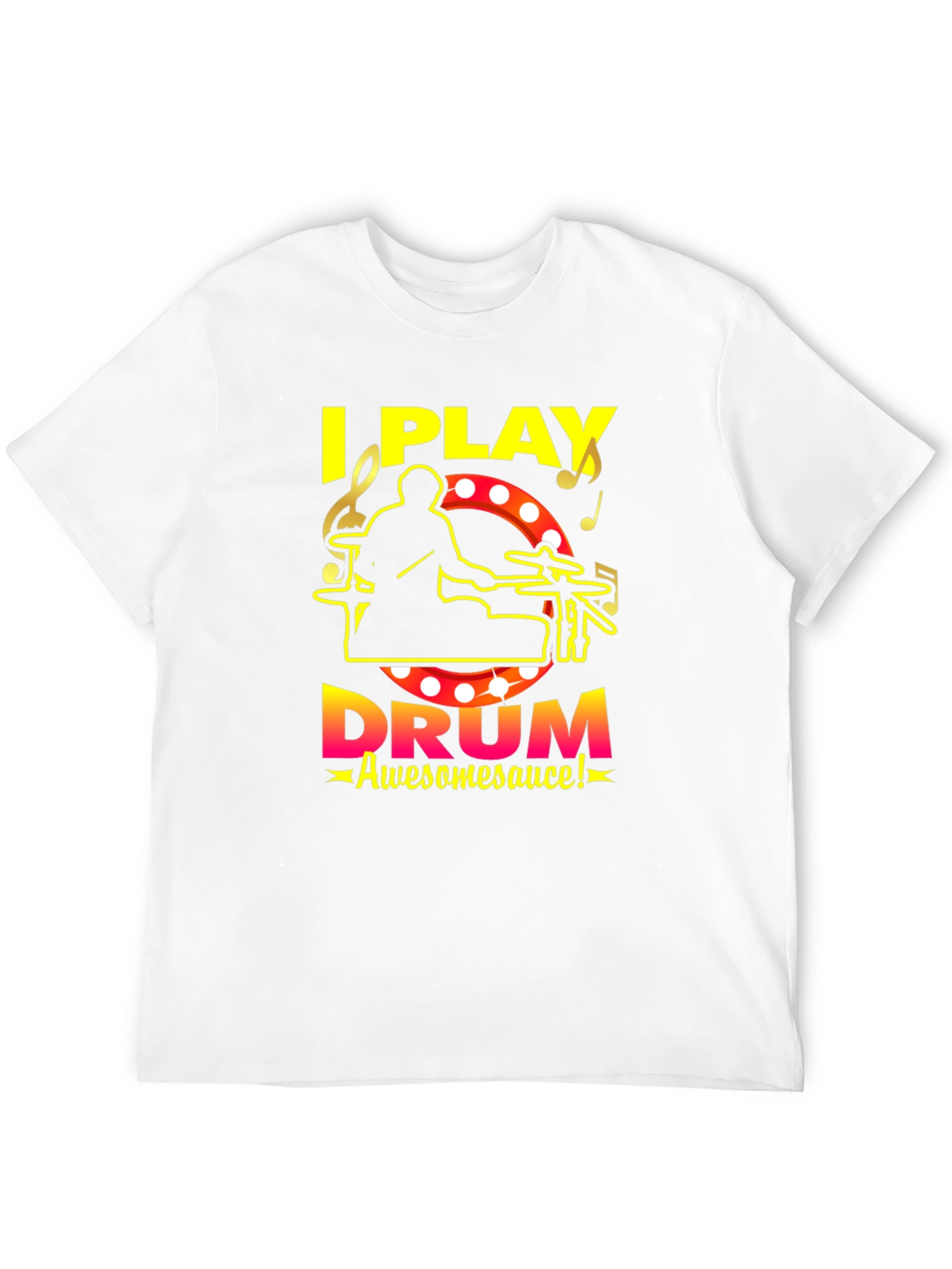 I Play Drum Awesomesauce Black T-Shirt