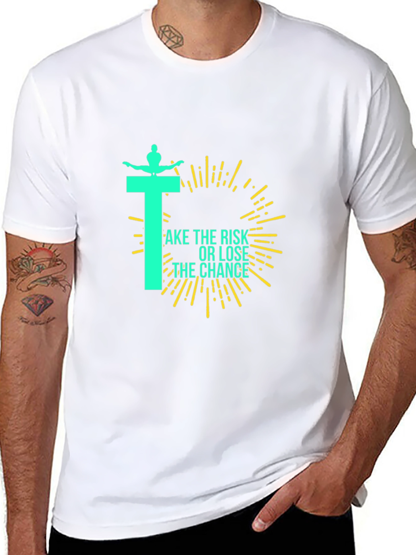 Take The Risk Graphic Tee - Black