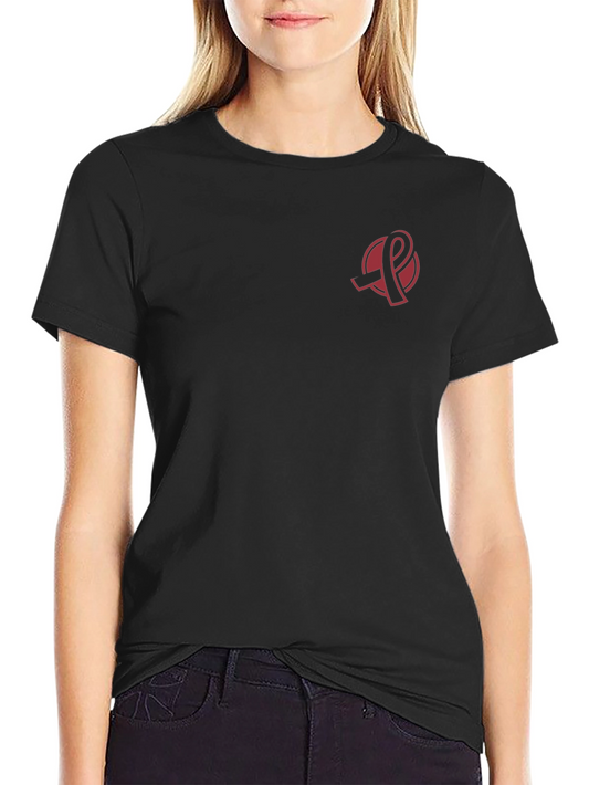 Black T-Shirt with Awareness Ribbon Logo