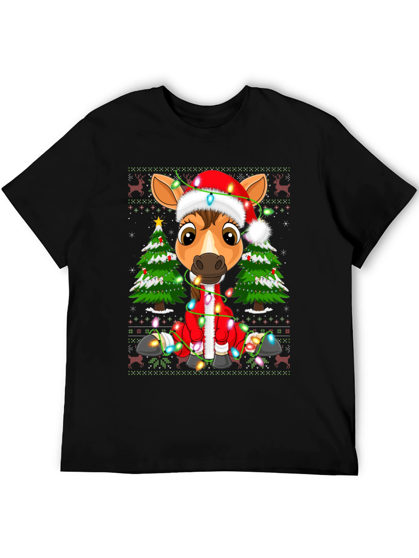 Festive Horse Christmas T-Shirt