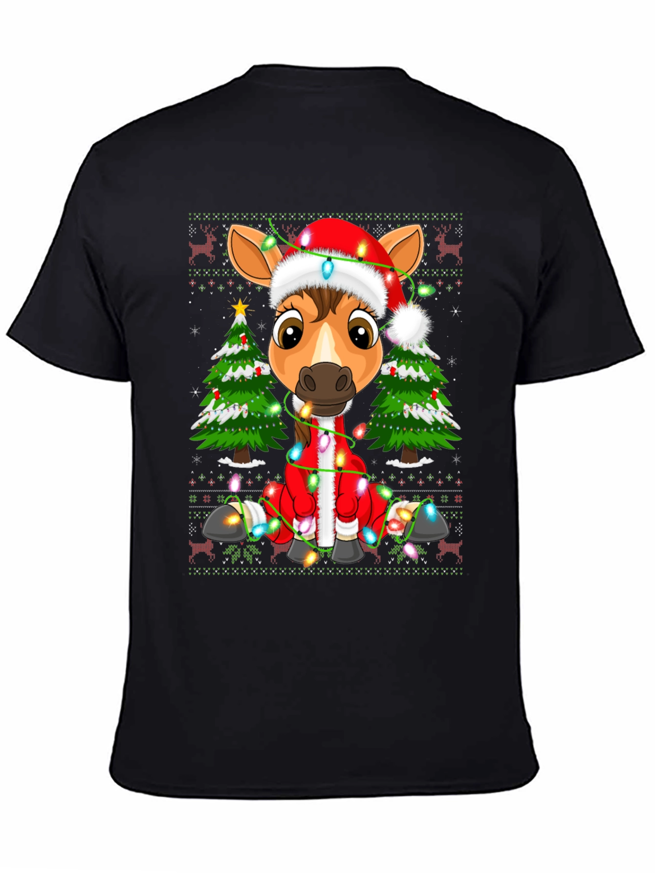 Festive Horse Christmas T-Shirt