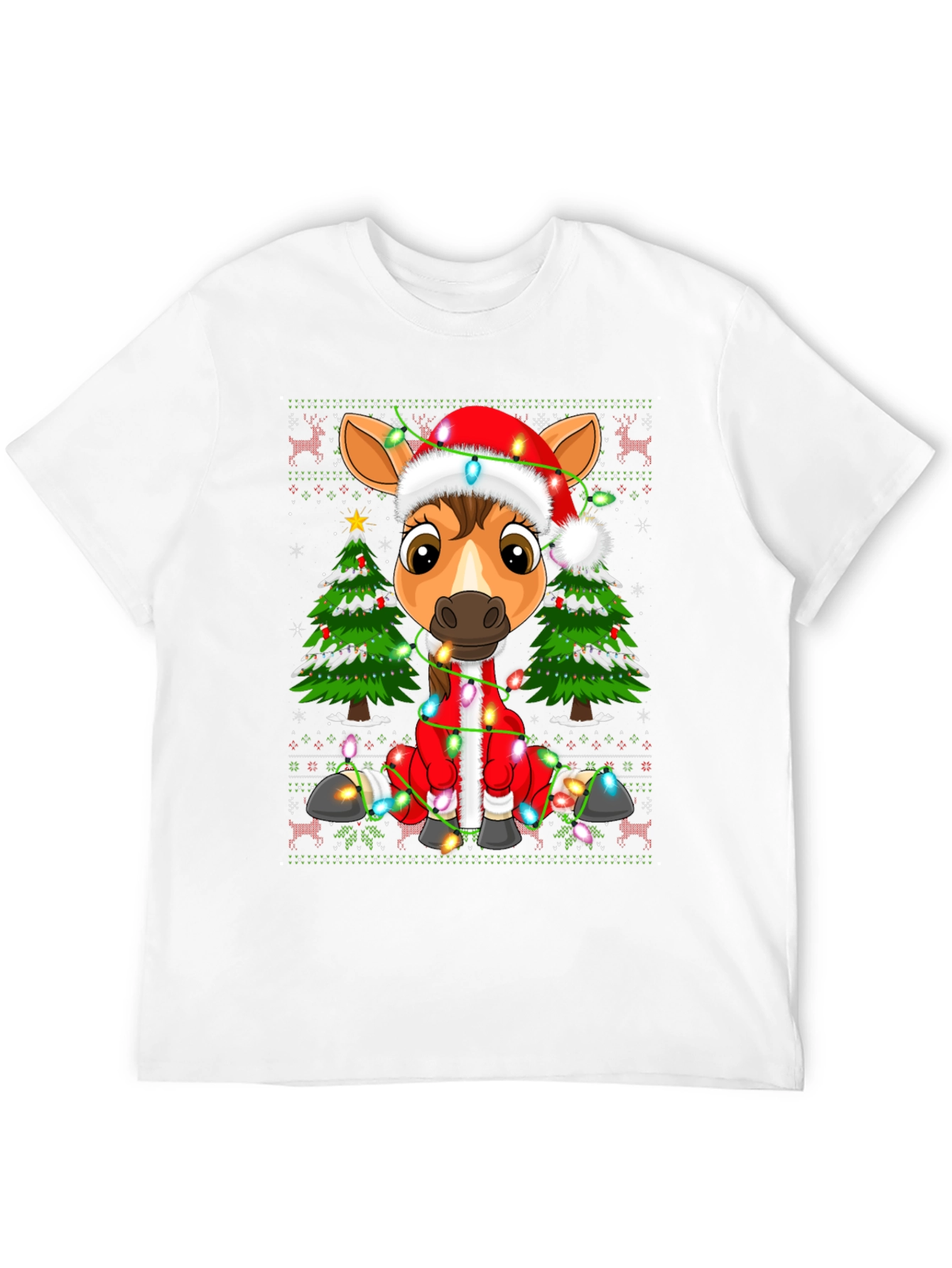 Festive Horse Christmas T-Shirt