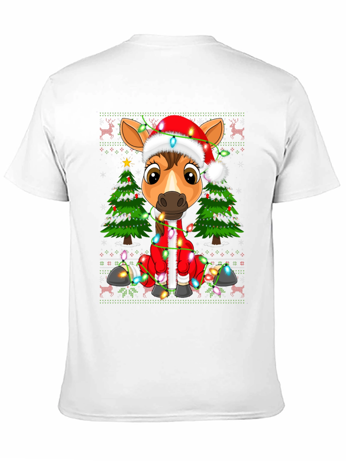 Festive Horse Christmas T-Shirt