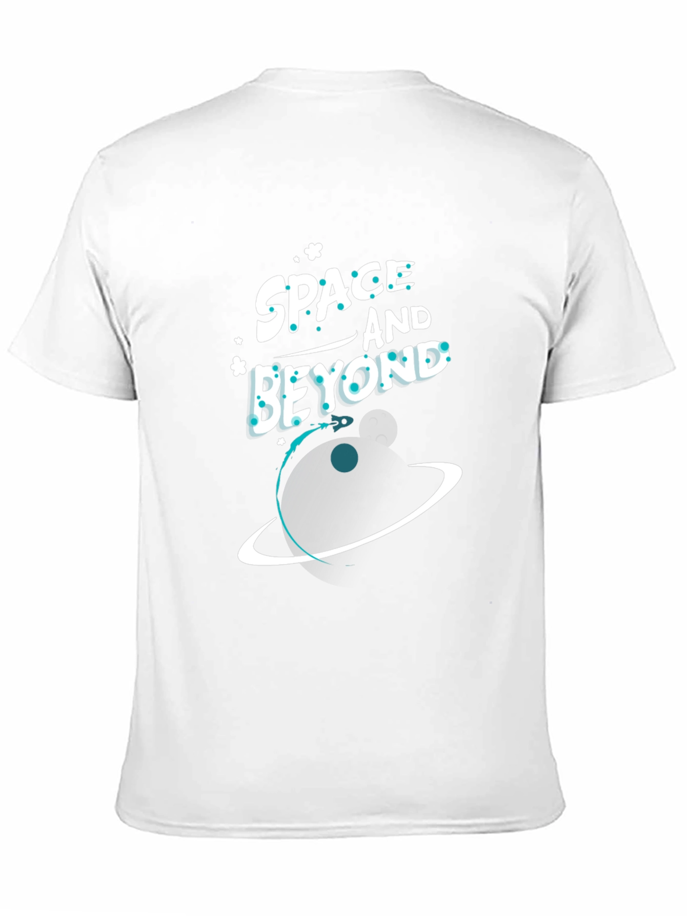 Space and Beyond Graphic Black T-Shirt