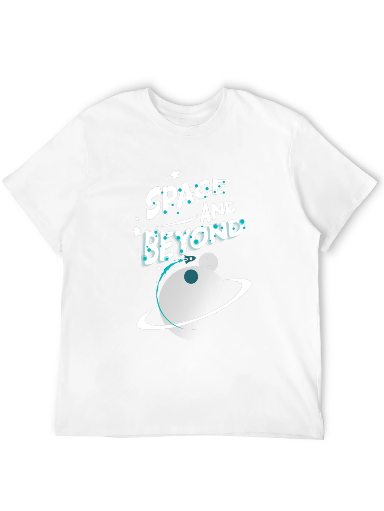 Space and Beyond Graphic Black T-Shirt