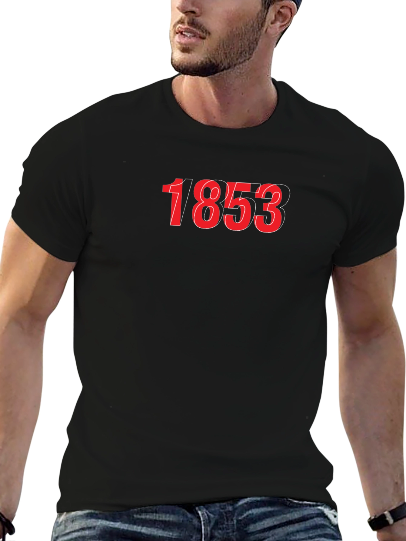 1853 Graphic Tee - Bold Number Design