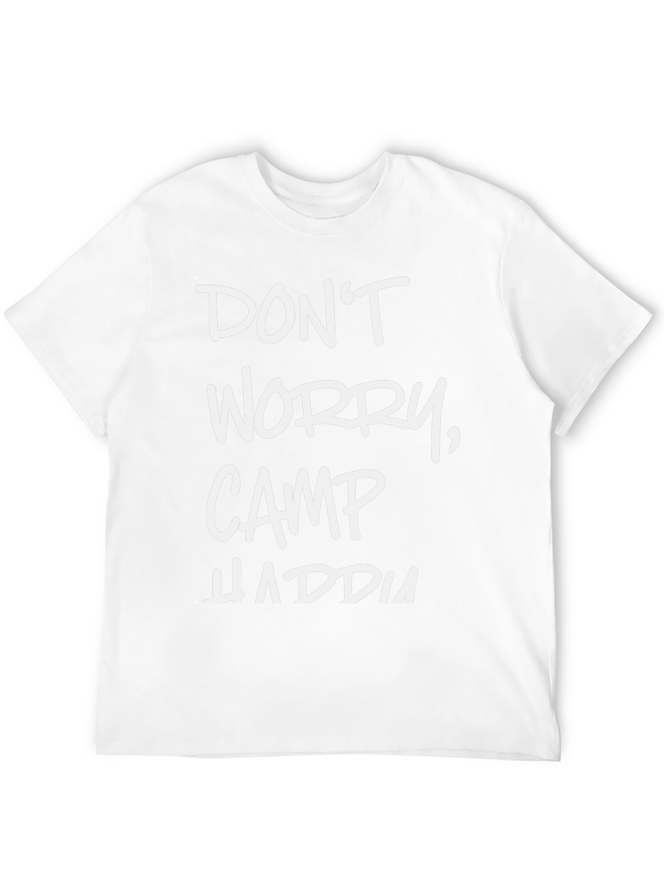 Dont Worry Camp HADDIA Black Tee