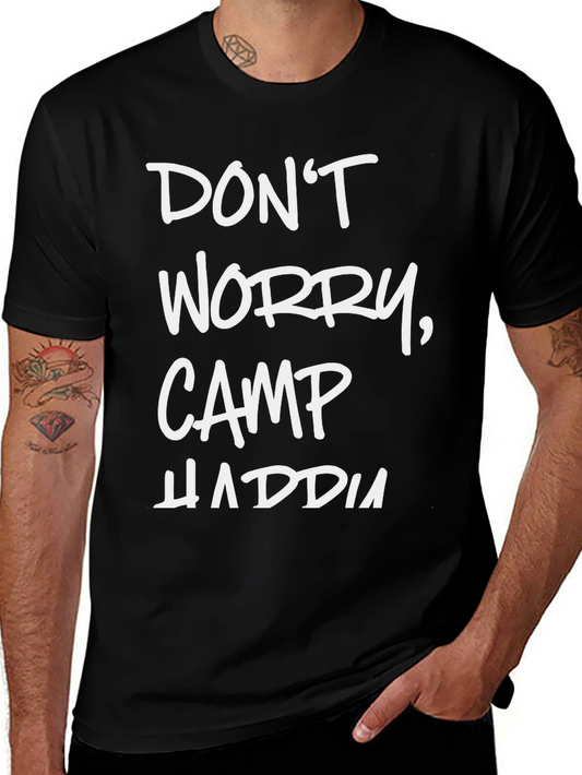 Dont Worry Camp HADDIA Black Tee