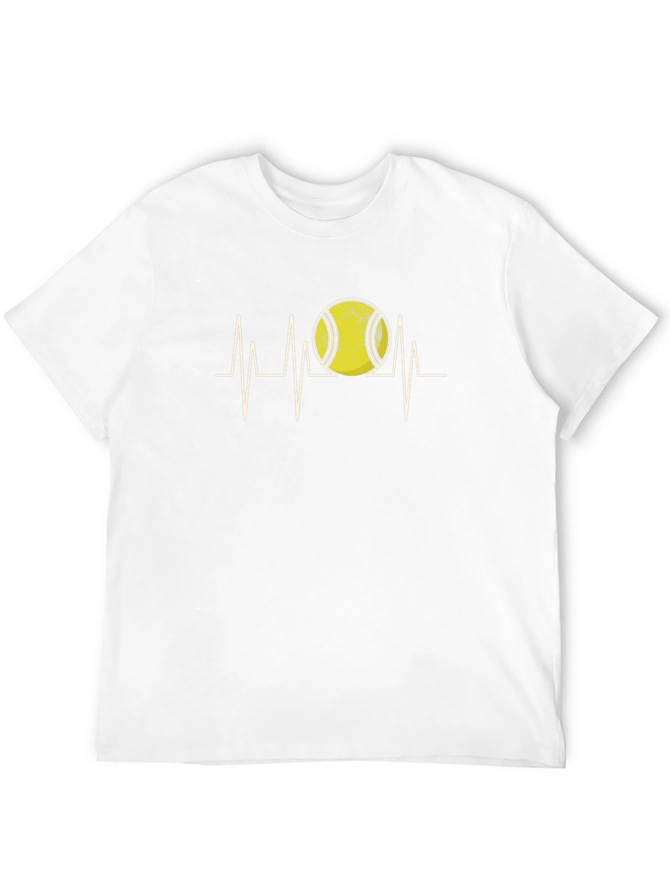 Tennis Heartbeat Graphic Tee - Black