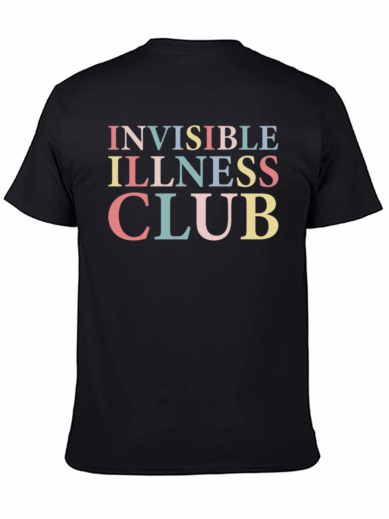 Invisible Illness Club T-Shirt - Unisex Black Tee