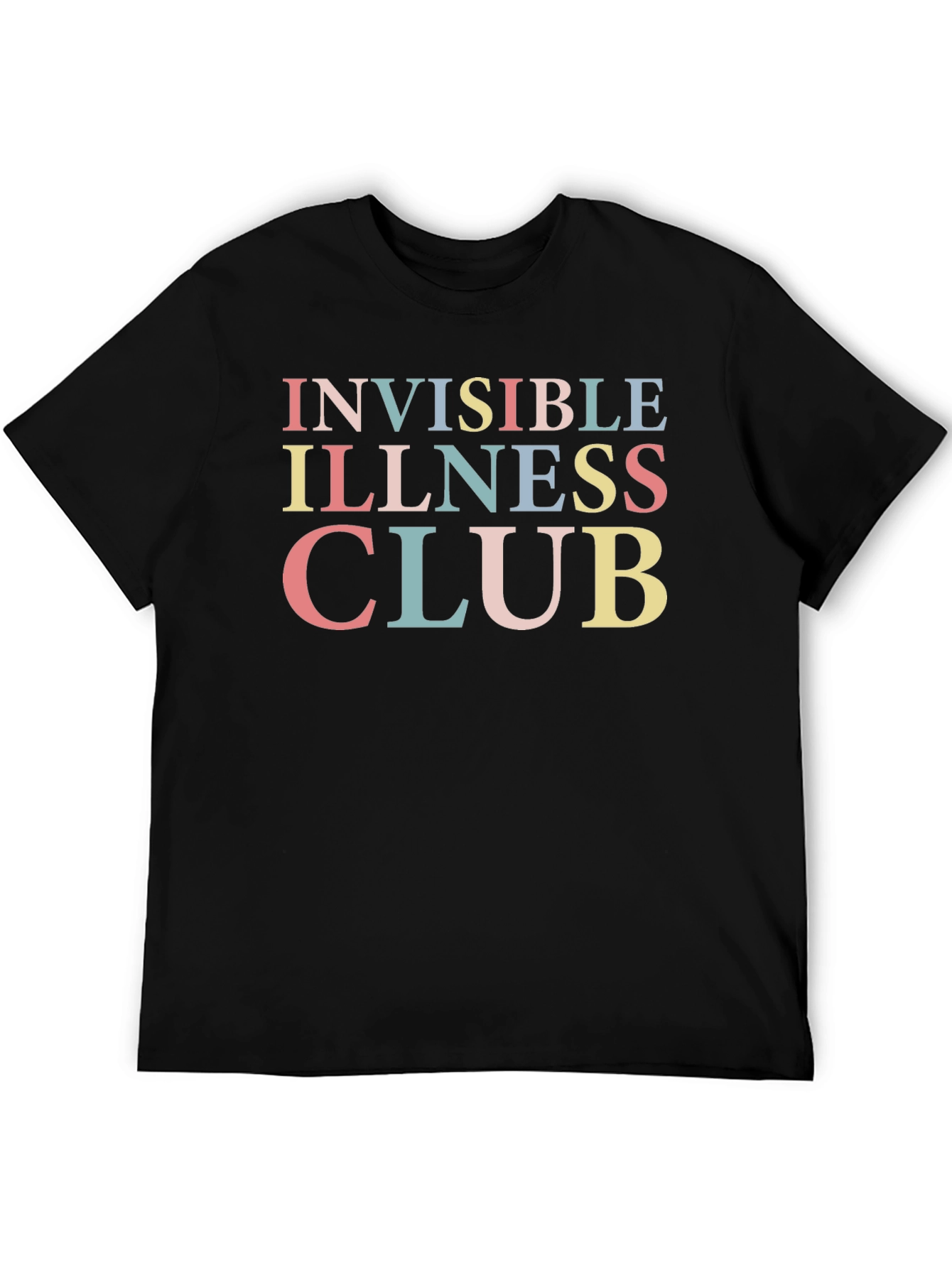 Invisible Illness Club T-Shirt - Unisex Black Tee