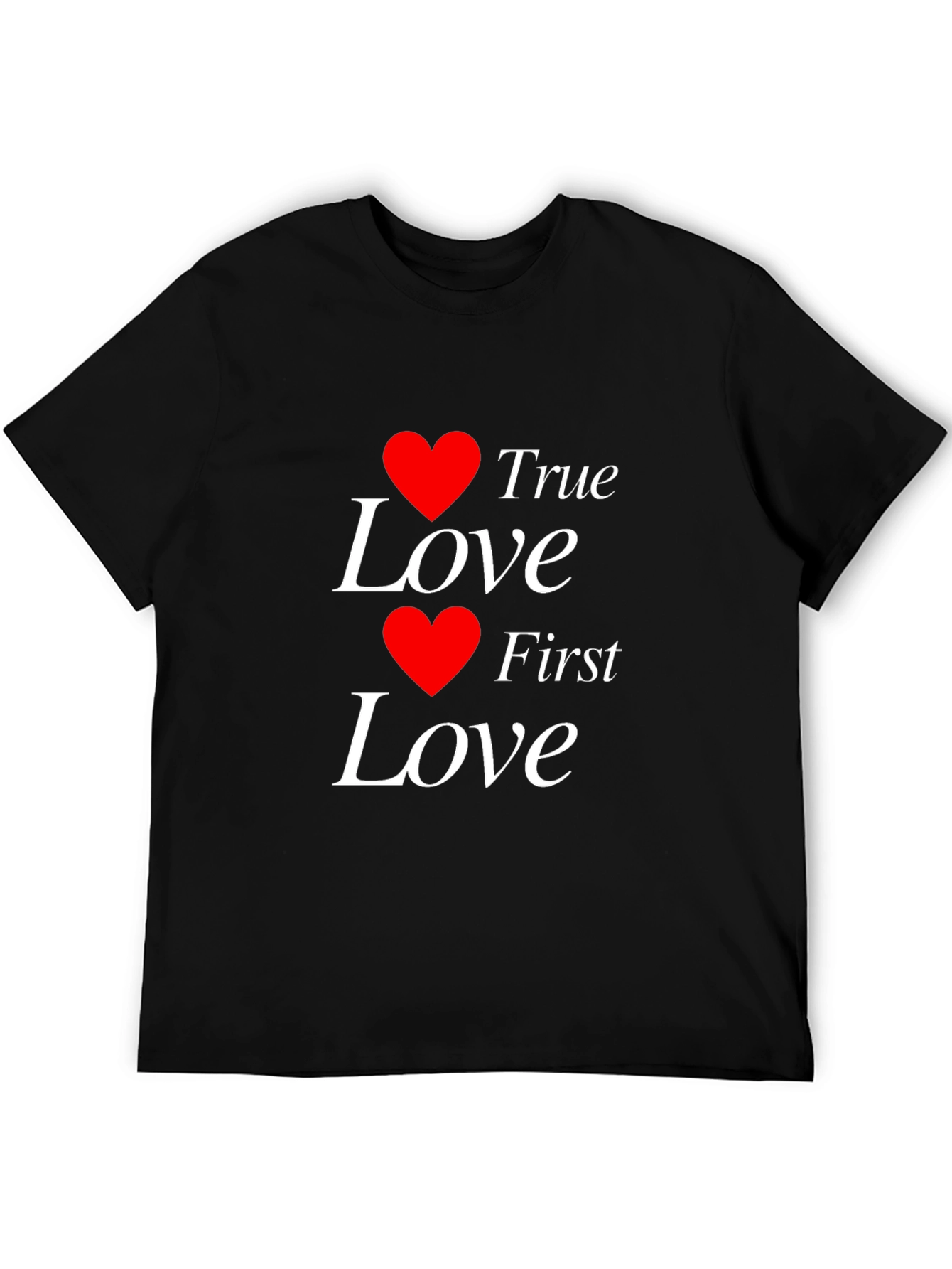 True Love First Love Heart Graphic T-Shirt