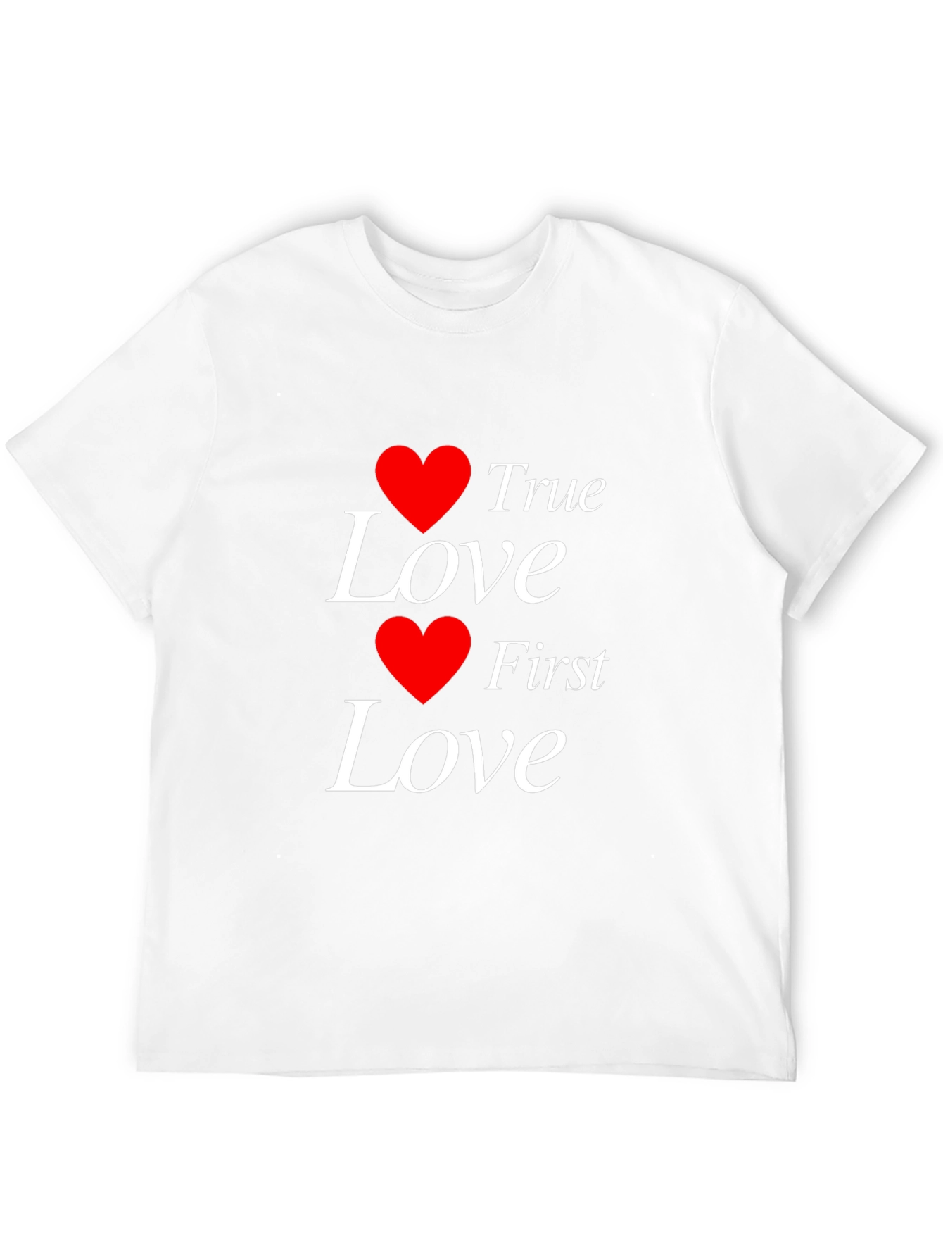 True Love First Love Heart Graphic T-Shirt