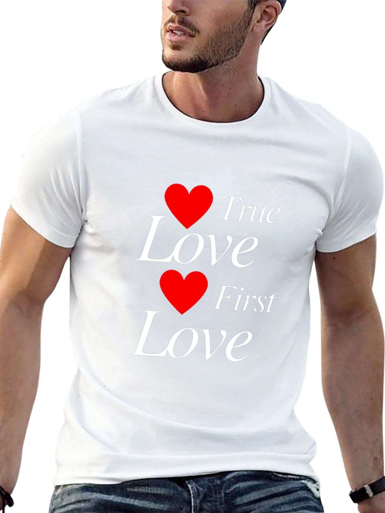 True Love First Love Heart Graphic T-Shirt