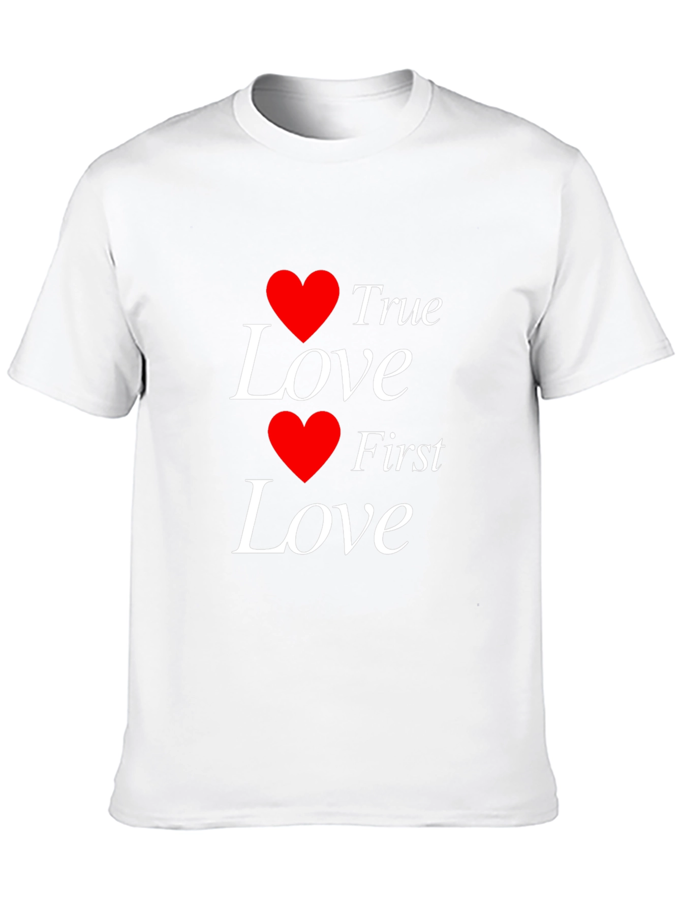 True Love First Love Heart Graphic T-Shirt