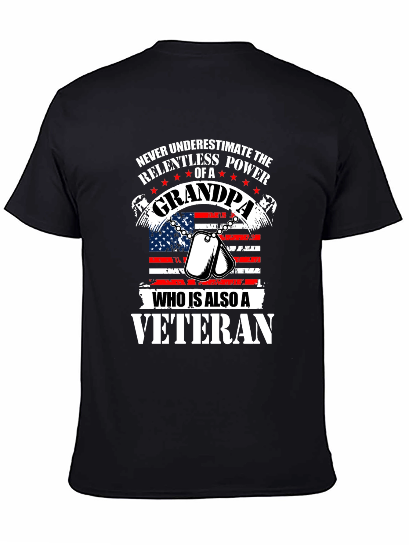 Grandpa Veteran Graphic Tee - Relentless Power