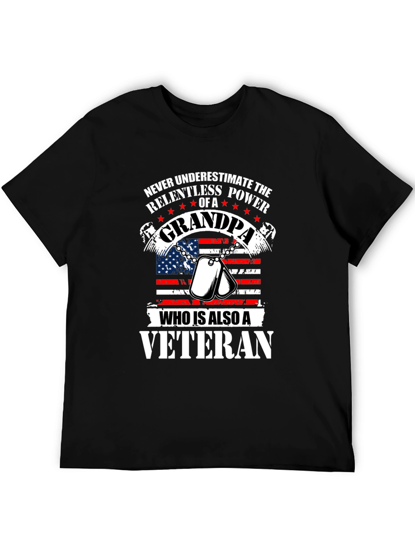 Grandpa Veteran Graphic Tee - Relentless Power