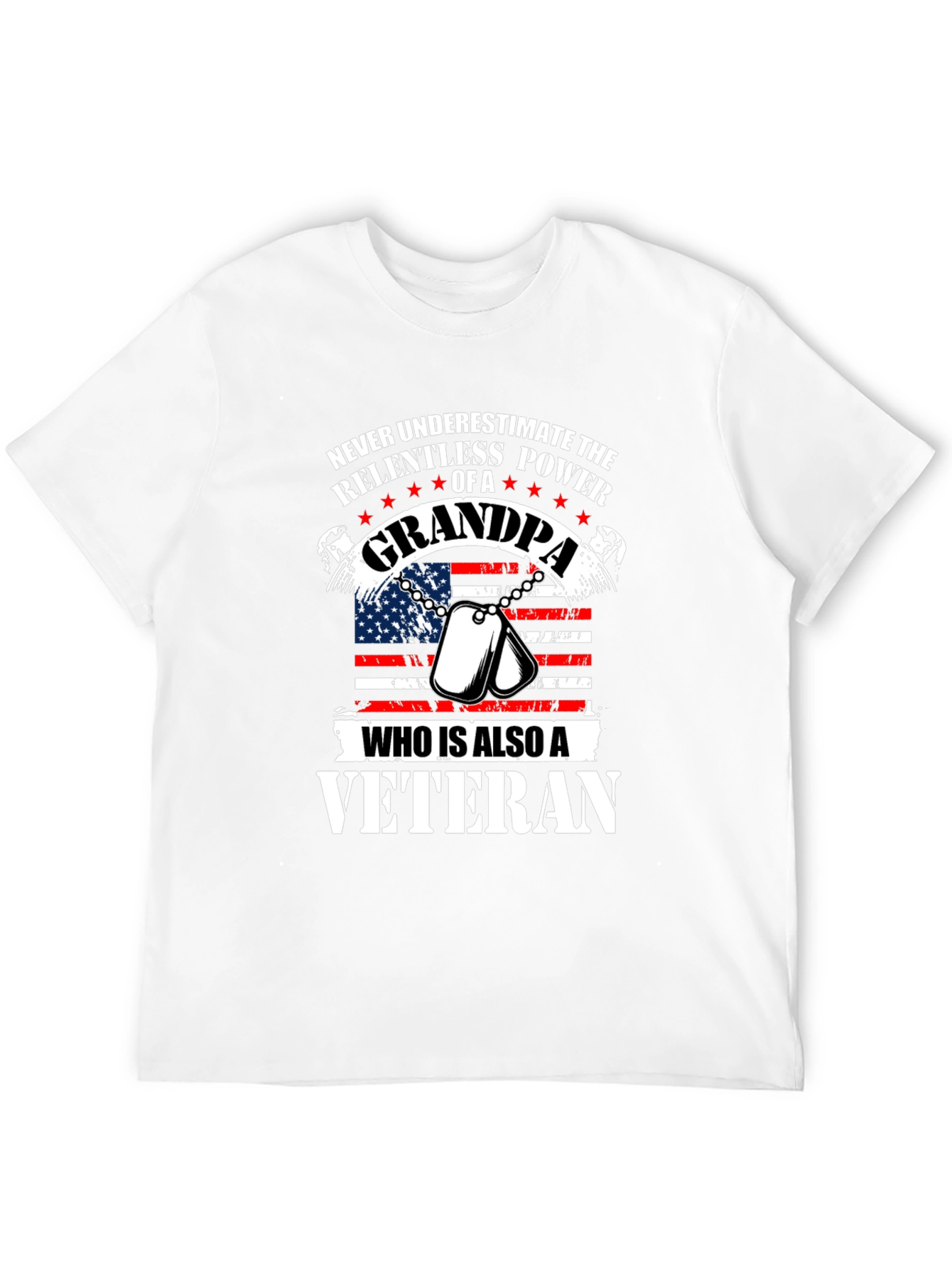Grandpa Veteran Graphic Tee - Relentless Power