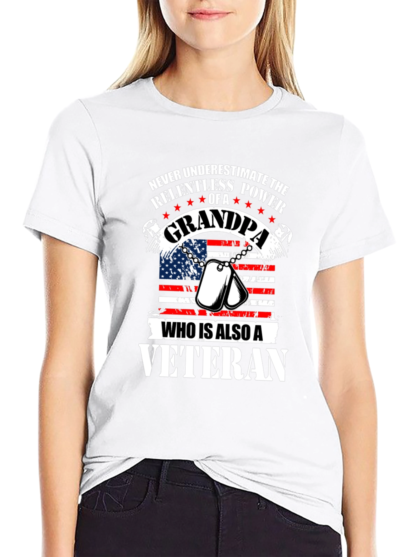 Grandpa Veteran Graphic Tee - Relentless Power