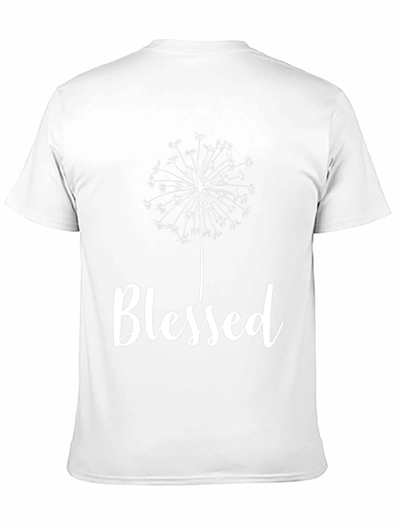 Blessed Dandelion Graphic Tee - Black