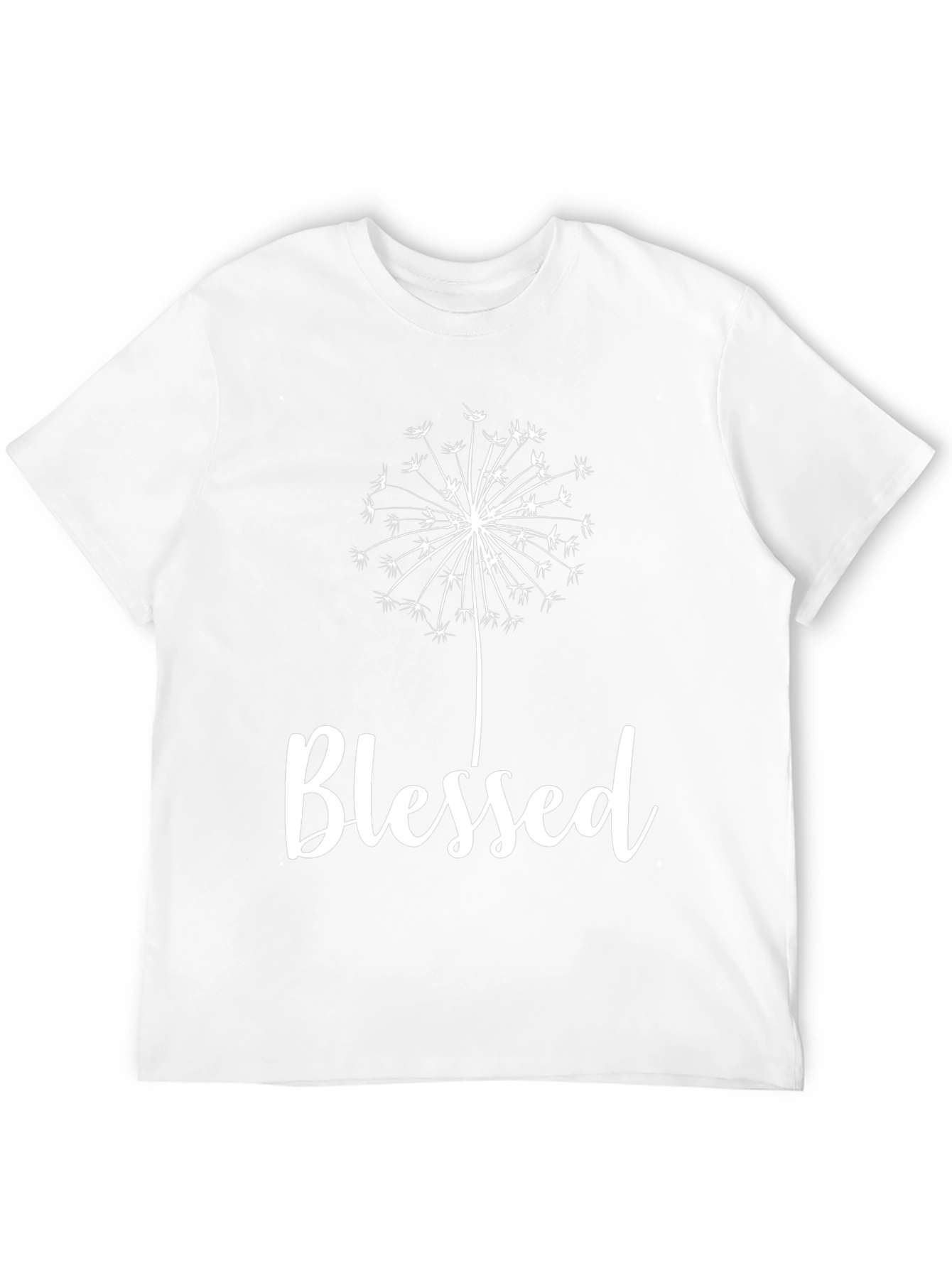Blessed Dandelion Graphic Tee - Black