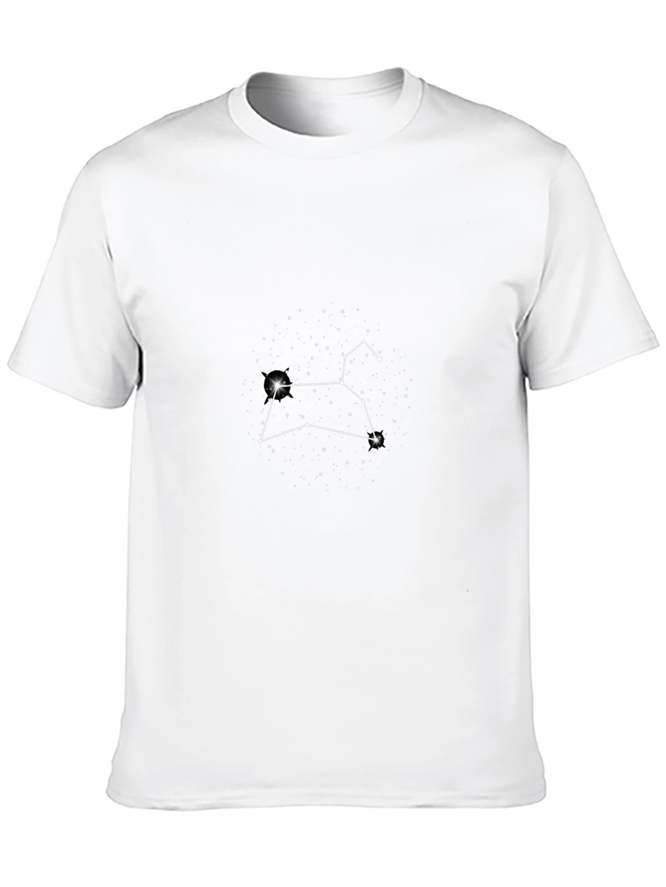 Leo Constellation T-Shirt - Black