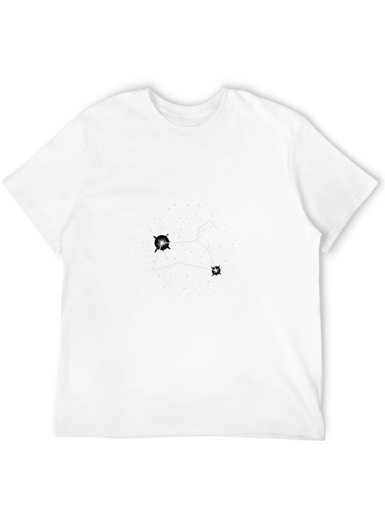 Leo Constellation T-Shirt - Black