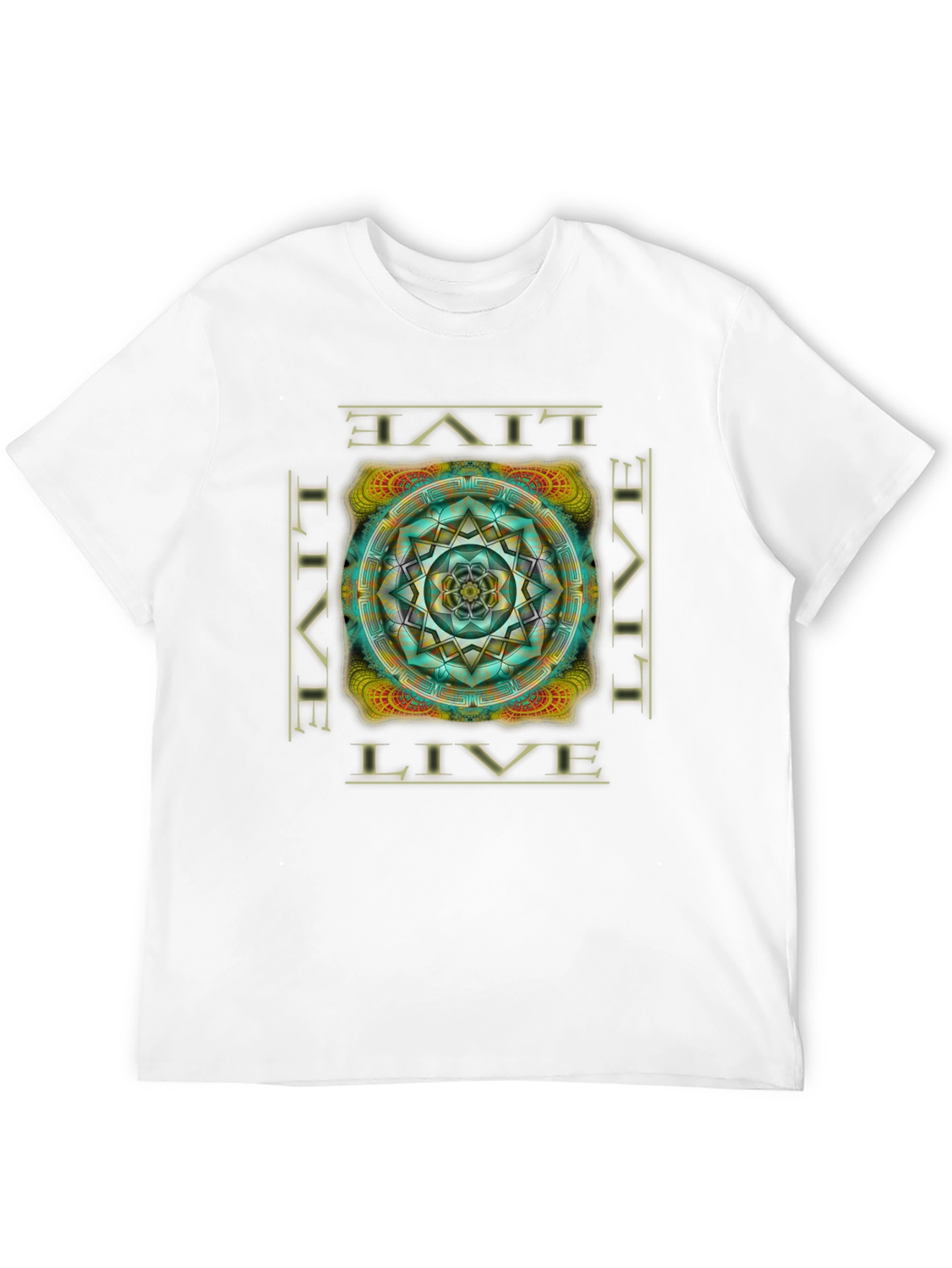 Live Mandala Graphic T-Shirt