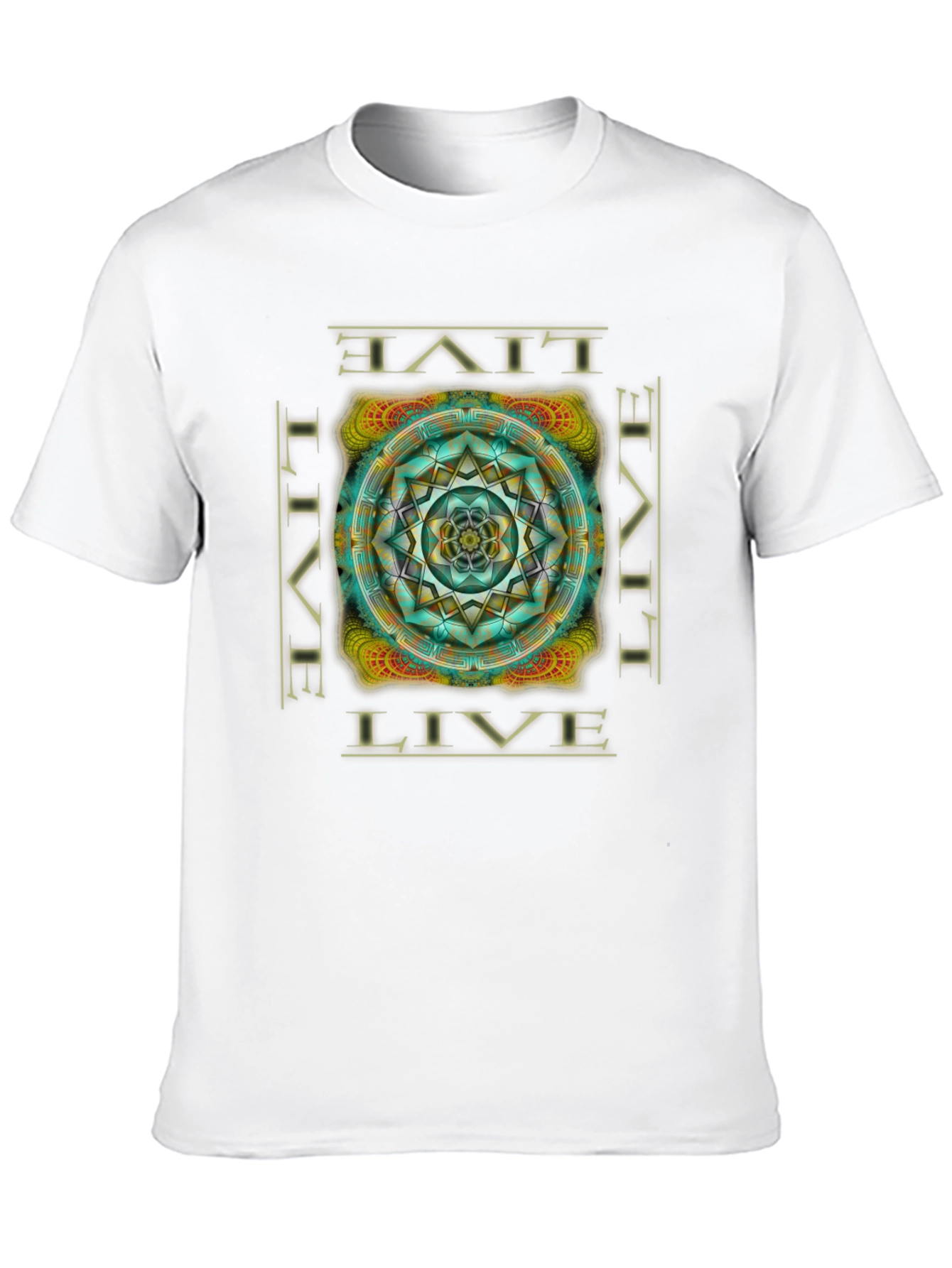 Live Mandala Graphic T-Shirt