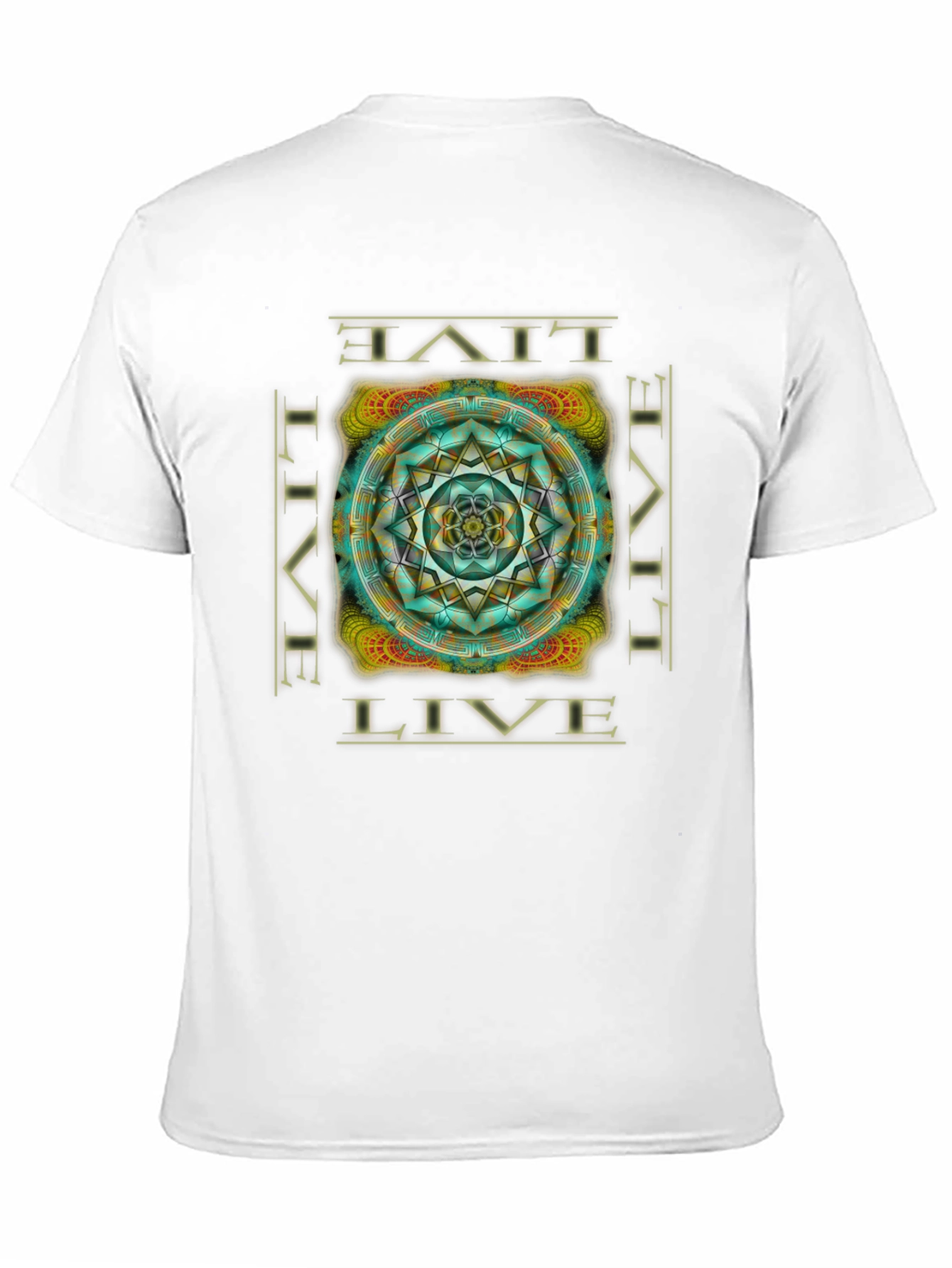 Live Mandala Graphic T-Shirt