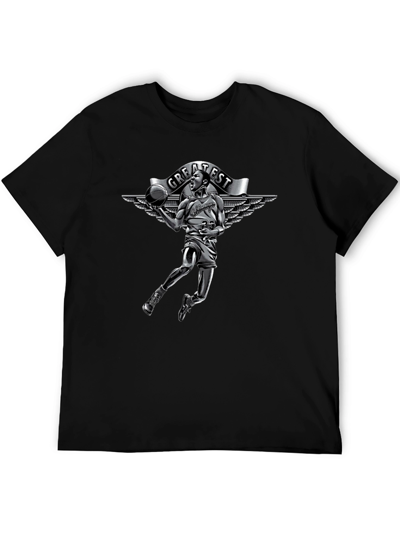 Greatest Basketball Graphic T-Shirt - Black