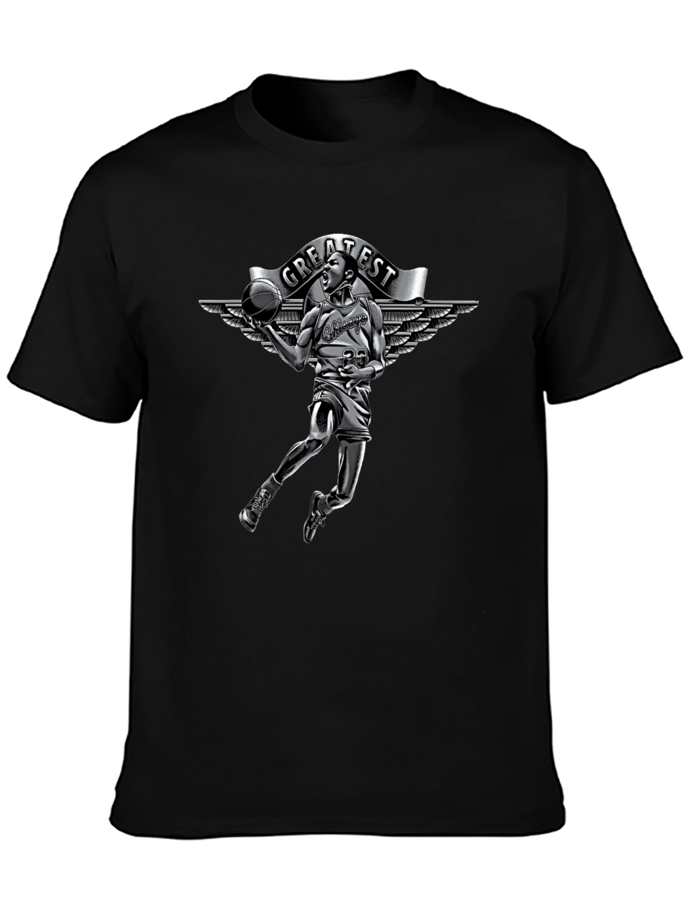 Greatest Basketball Graphic T-Shirt - Black