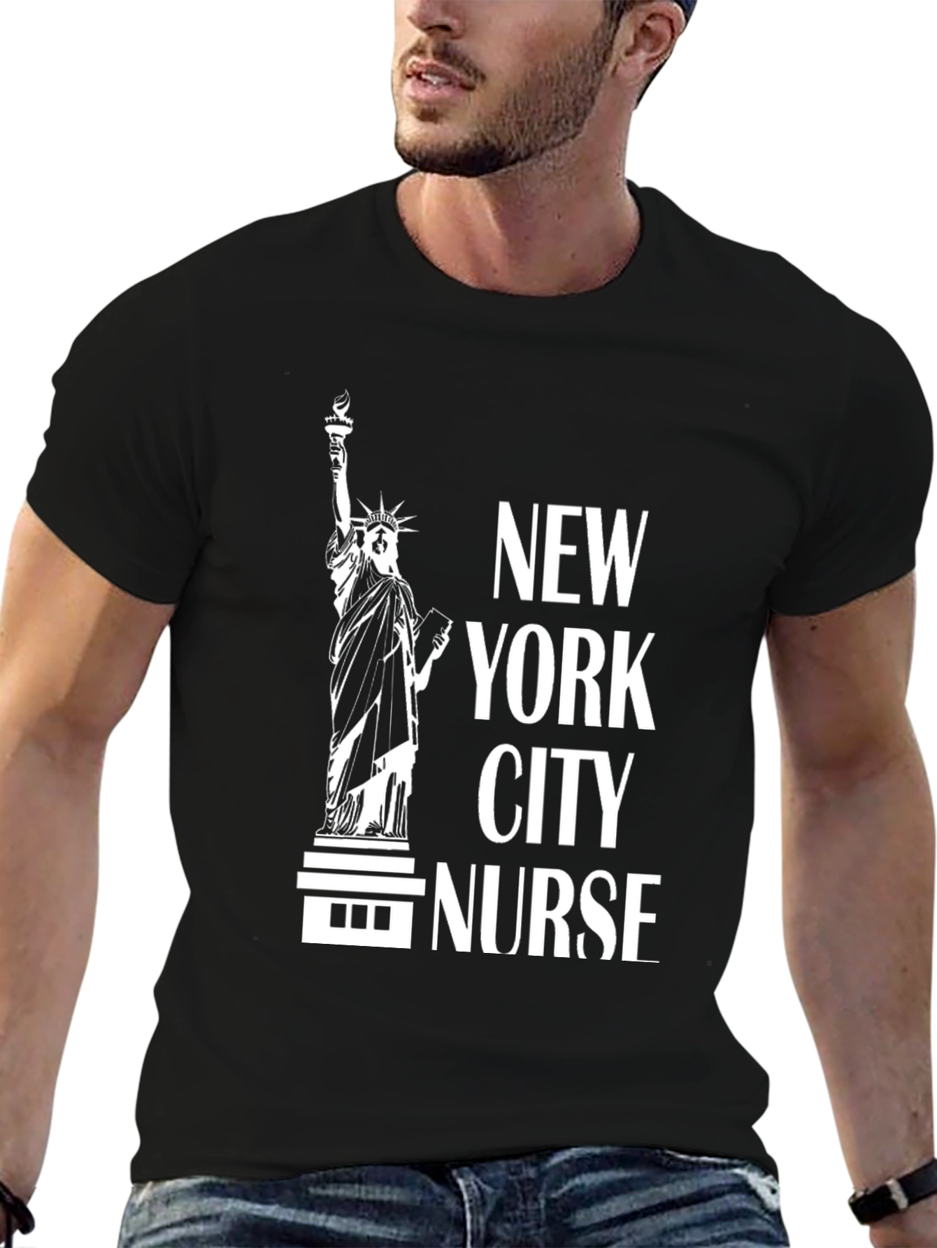 NYC Nurse T-Shirt - Statue of Liberty Graphic Tee