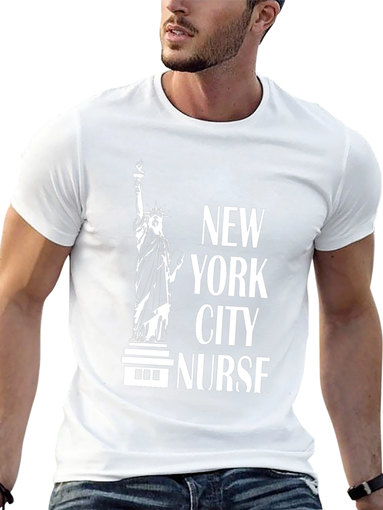 NYC Nurse T-Shirt - Statue of Liberty Graphic Tee