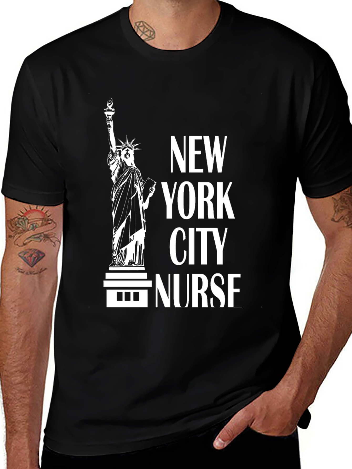 NYC Nurse T-Shirt - Statue of Liberty Graphic Tee
