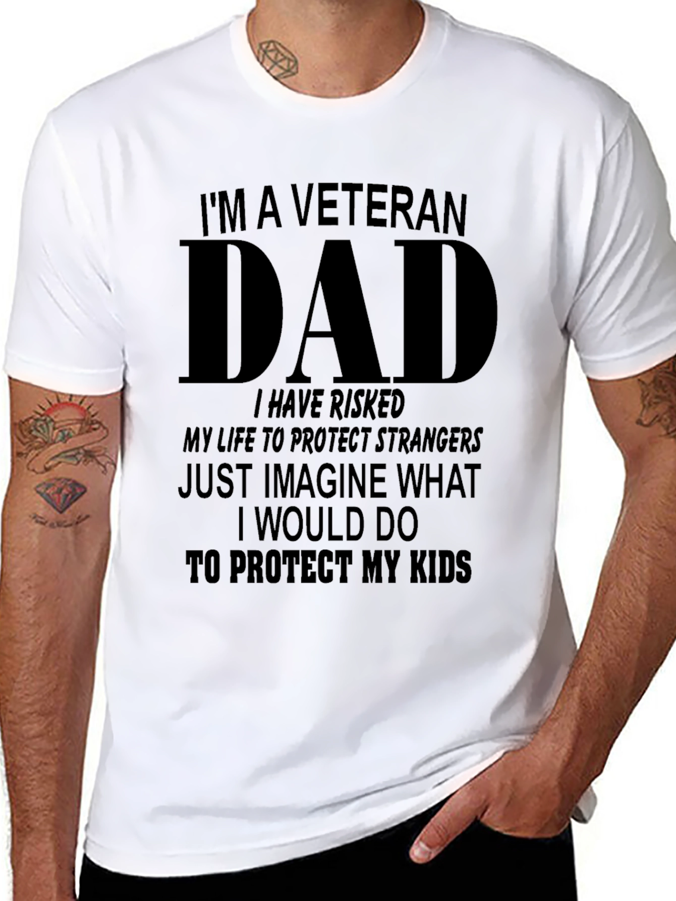 Veteran Dad Graphic T-Shirt