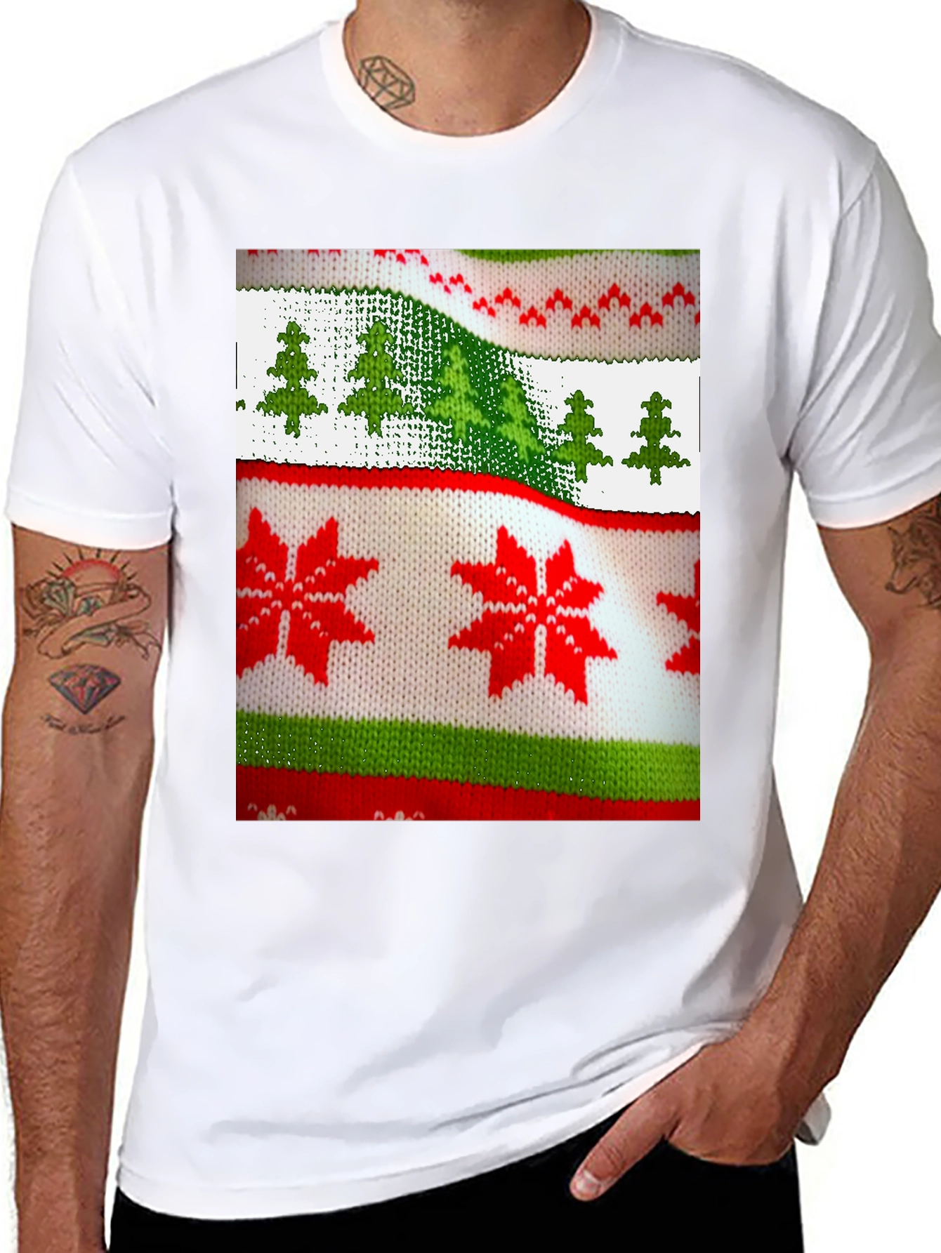Christmas Sweater Pattern T-Shirt