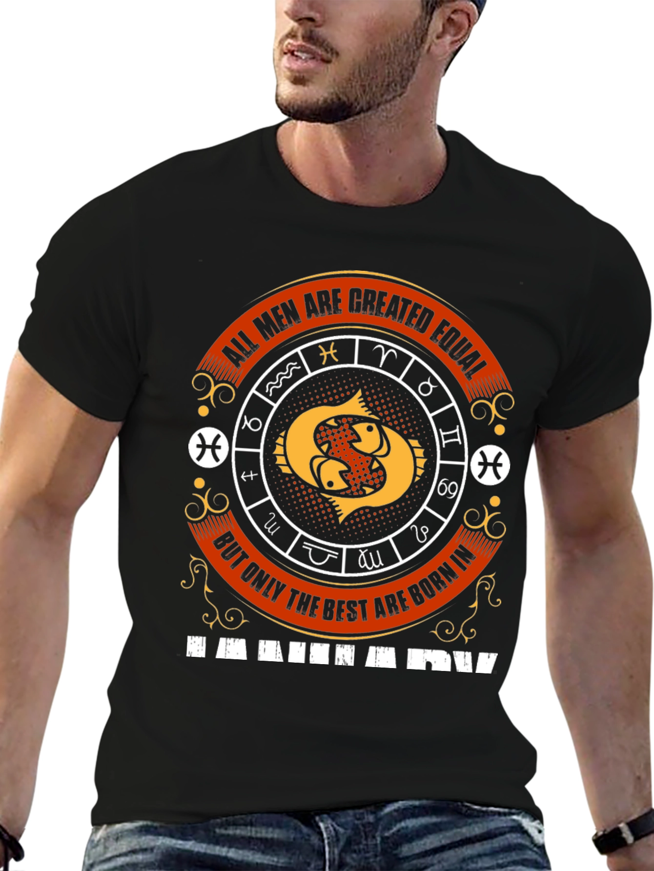 Pisces Zodiac T-Shirt - All Men Are Created Equal