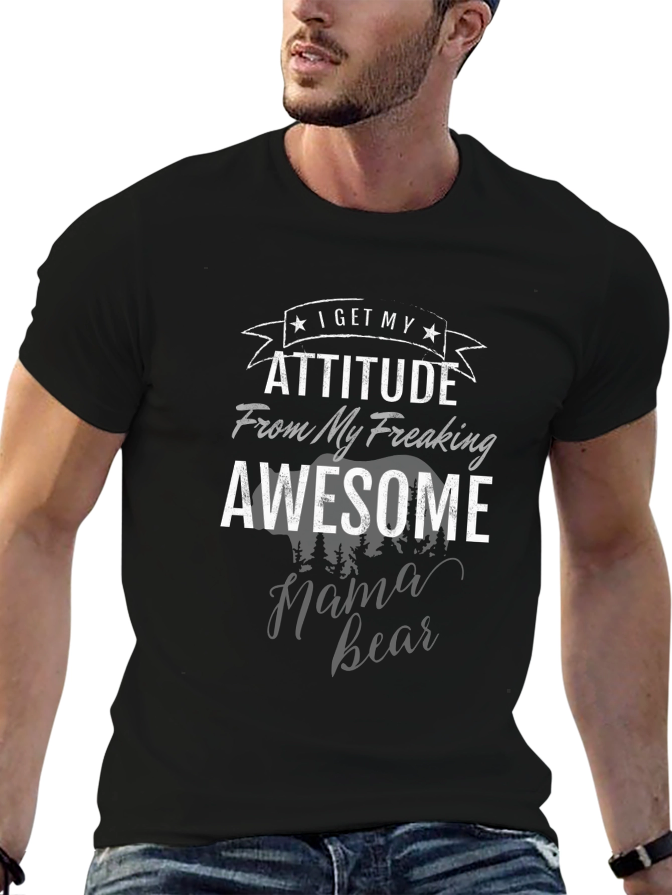 Awesome Mama Bear T-Shirt - Attitude Graphic Tee