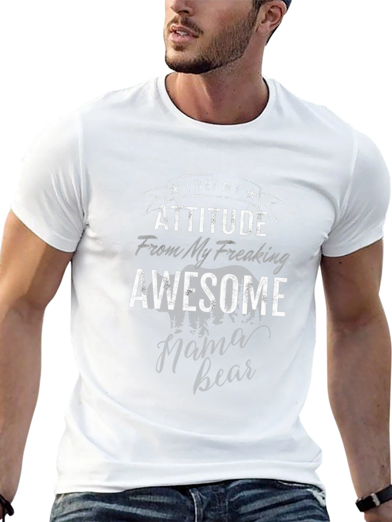 Awesome Mama Bear T-Shirt - Attitude Graphic Tee