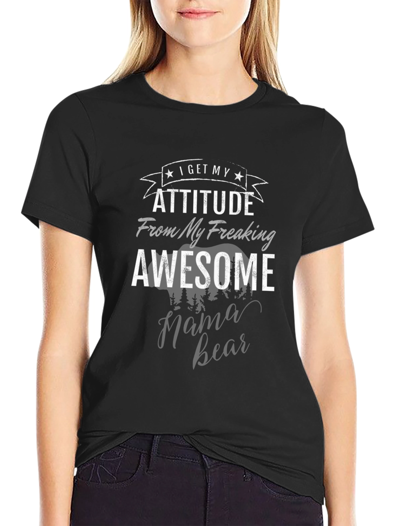 Awesome Mama Bear T-Shirt - Attitude Graphic Tee